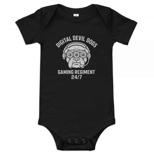 Digital Devil Dogs Baby One Piece | Premium | 3-24M
