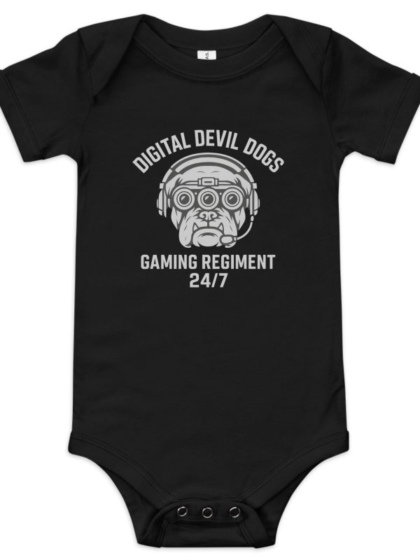 Digital Devil Dogs Baby One Piece | Premium | 3-24M