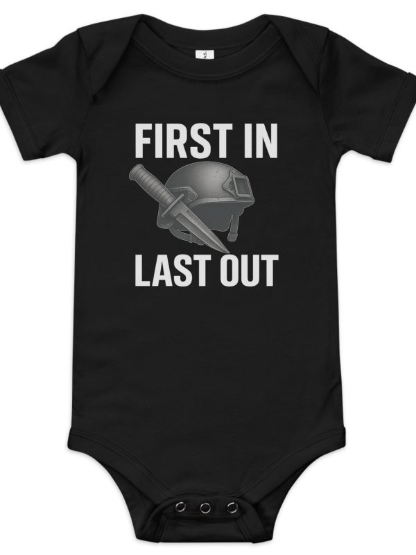 First In Last Out Baby One Piece | Premium | 3-24M