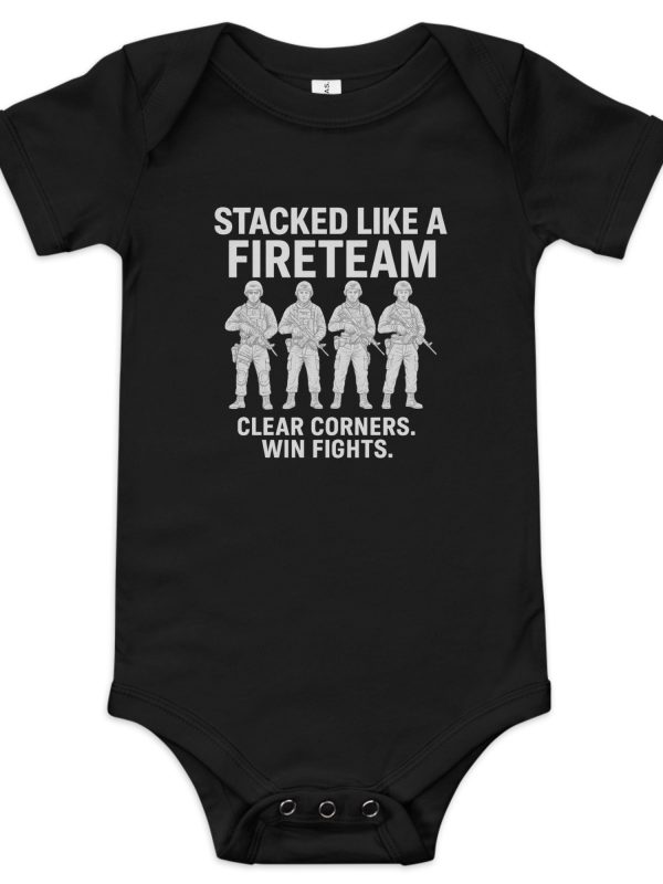 Stacked Like A Fireteam Baby One Piece | Premium | 3-24M