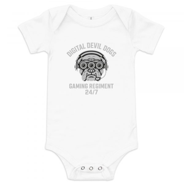 Digital Devil Dogs Baby One Piece | Premium | 3-24M