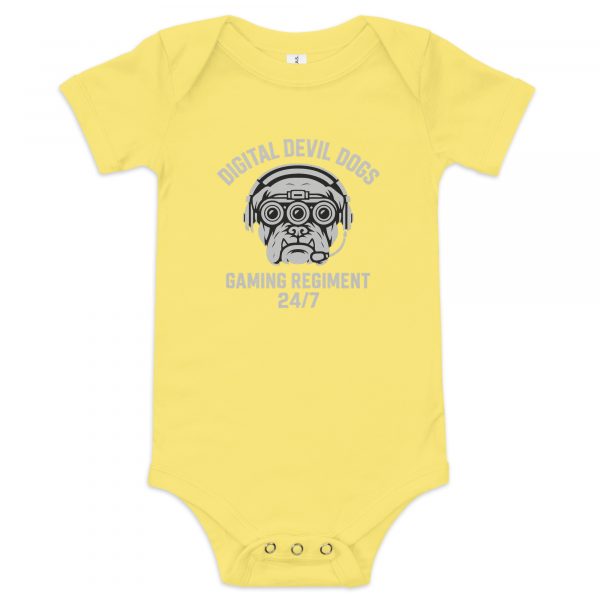 Digital Devil Dogs Baby One Piece | Premium | 3-24M
