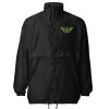 basic-unisex-windbreaker-black-front-68c1a53a4cc16.jpg Kiwi Green Embroidered Logo Windbreaker | Select | 2X
