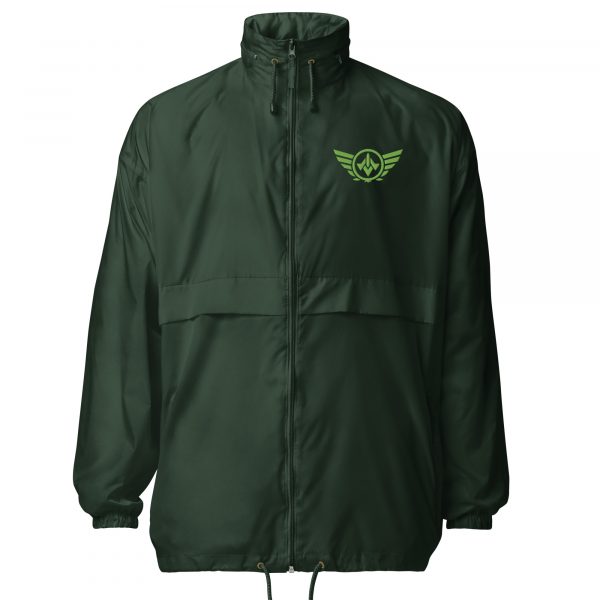 basic-unisex-windbreaker-forest-green-front-68c1a53a4dd56.jpg Kiwi Green Embroidered Logo Windbreaker | Select | 2X
