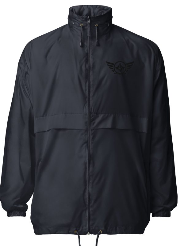 Black Embroidered Logo Windbreaker | Select | 2X
