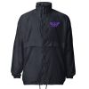 basic-unisex-windbreaker-navy-front-68c1a451bc04d.jpg Purple Embroidered Logo Windbreaker | Select | 2X