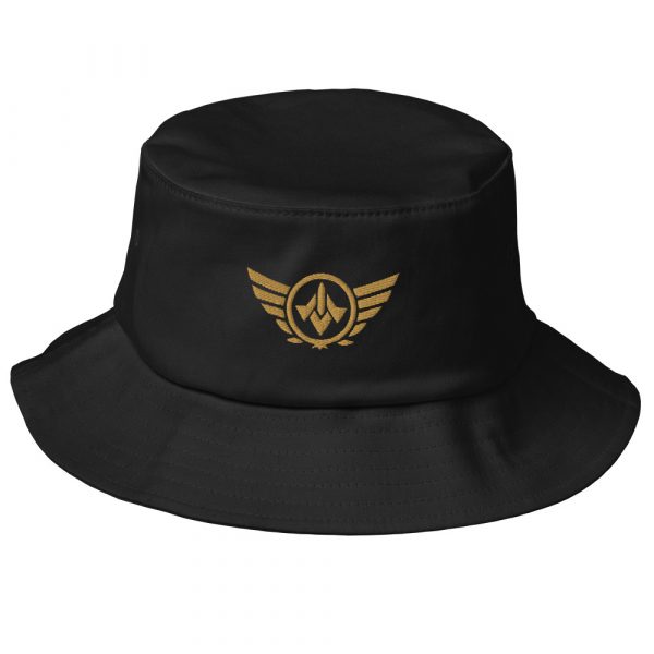 Old Gold Embroidered Logo Bucket Hat | Premium
