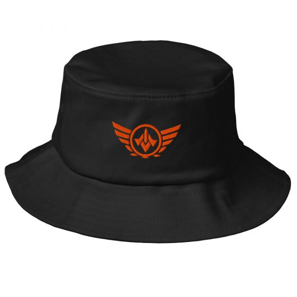 Orange Embroidered Logo Bucket Hat | Premium