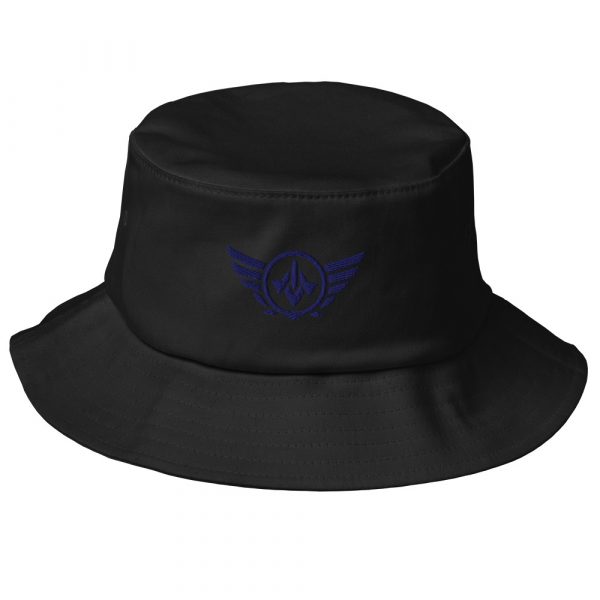 Navy Embroidered Logo Bucket Hat | Premium