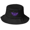Purple Embroidered Logo Bucket Hat | Premium