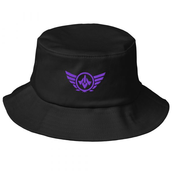 Purple Embroidered Logo Bucket Hat | Premium
