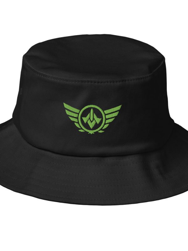 bucket-hat-black-front-68bb2997e3b5f.jpg Kiwi Green Embroidered Logo Bucket Hat | Premium