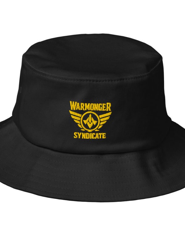 bucket-hat-black-front-68bb30d188915.jpg Gold Embroidered Brand Logo Bucket Hat | Premium