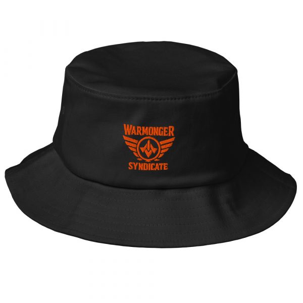 Orange Embroidered Brand Logo Bucket Hat | Premium