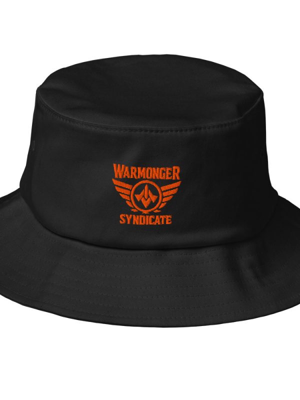 bucket-hat-black-front-68bb30fb6eb07.jpg Orange Embroidered Brand Logo Bucket Hat | Premium