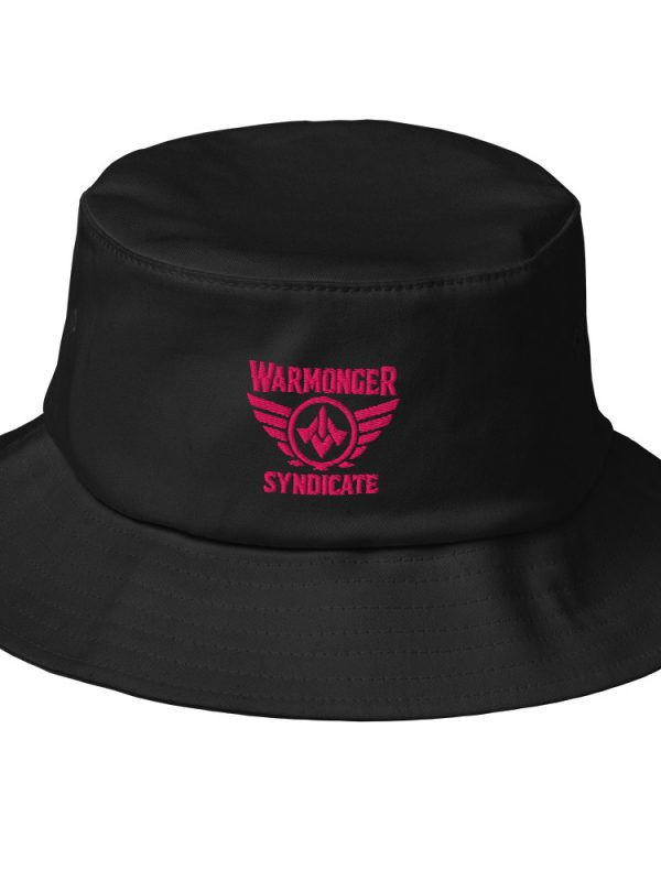 bucket-hat-black-front-68bb311d2df9b.jpg Flamingo Embroidered Brand Logo Bucket Hat | Premium