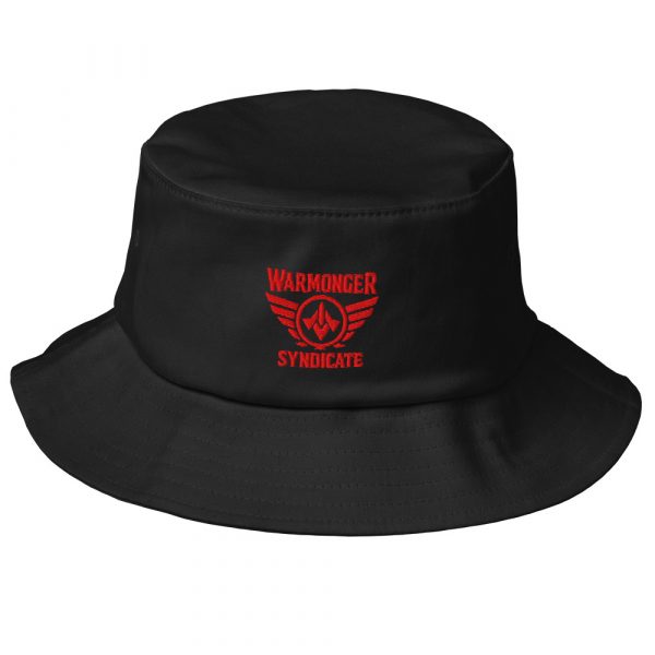 Red Embroidered Brand Logo Bucket Hat | Premium