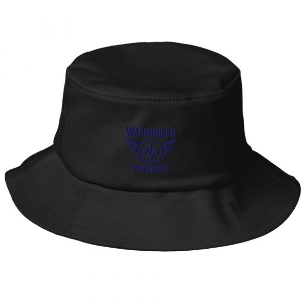 Navy Embroidered Brand Logo Bucket Hat | Premium