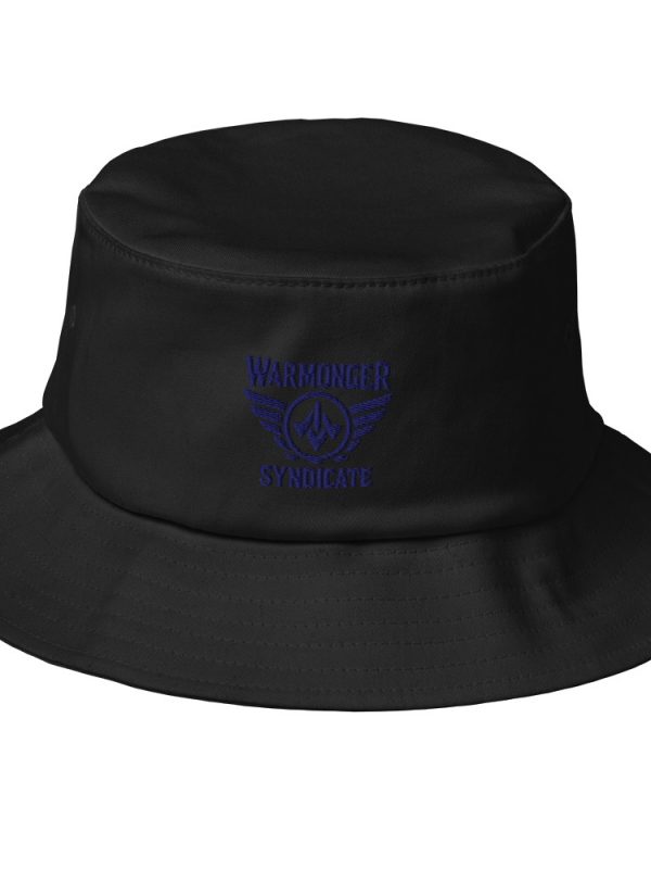 bucket-hat-black-front-68bb317125d3d.jpg Navy Embroidered Brand Logo Bucket Hat | Premium