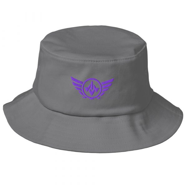 Purple Embroidered Logo Bucket Hat | Premium