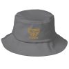 Old Gold Embroidered Brand Logo Bucket Hat | Premium