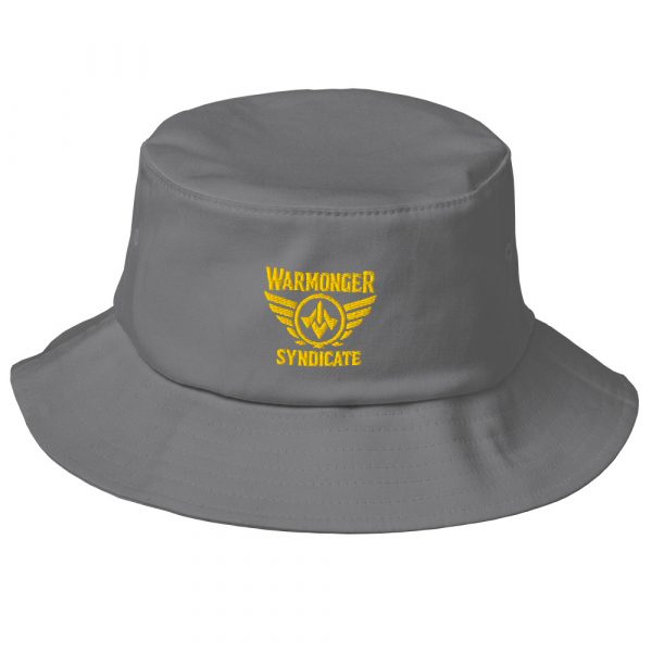 Gold Embroidered Brand Logo Bucket Hat | Premium