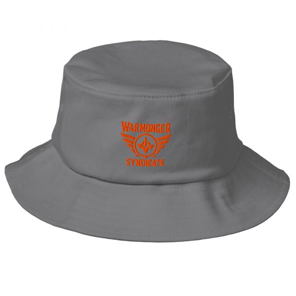 Orange Embroidered Brand Logo Bucket Hat | Premium