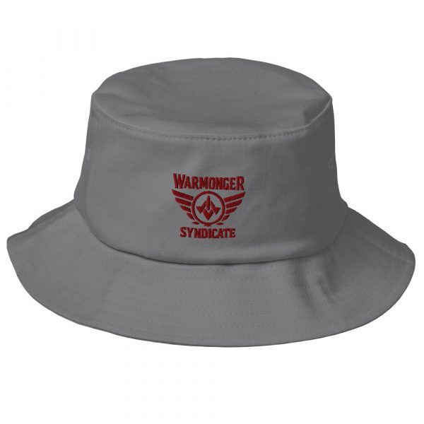 Maroon Embroidered Brand Logo Bucket Hat | Premium