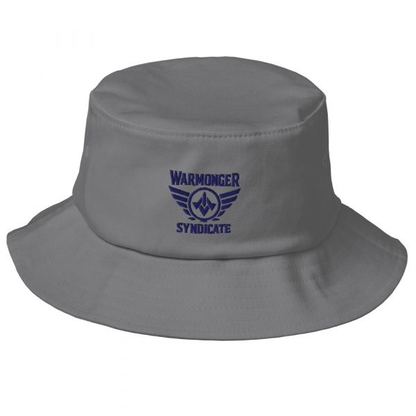 Navy Embroidered Brand Logo Bucket Hat | Premium