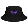 Purple Embroidered Logo Bucket Hat | Classic