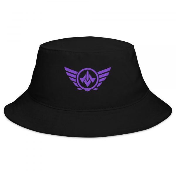 Purple Embroidered Logo Bucket Hat | Classic