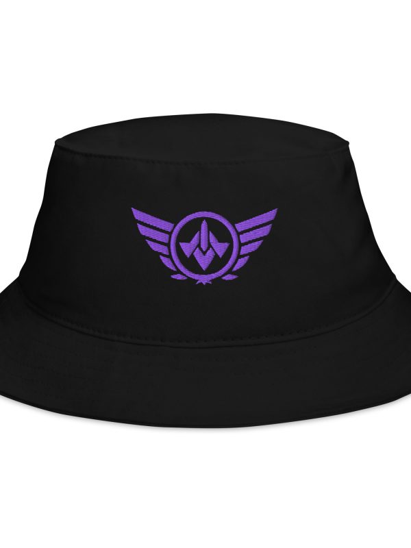Purple Embroidered Logo Bucket Hat | Classic