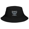 Grey Embroidered Brand Logo Bucket Hat | Classic