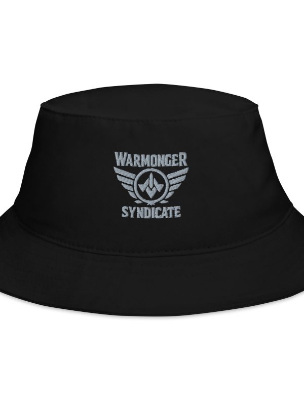 Grey Embroidered Brand Logo Bucket Hat | Classic