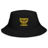 Gold Embroidered Brand Logo Bucket Hat | Classic