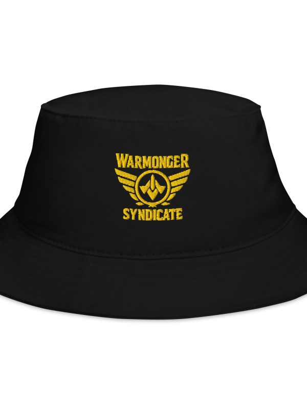 Gold Embroidered Brand Logo Bucket Hat | Classic