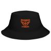 Orange Embroidered Brand Logo Bucket Hat | Classic