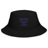Navy Embroidered Brand Logo Bucket Hat | Classic