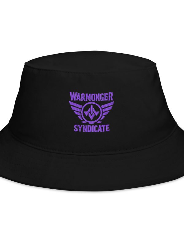 Purple Embroidered Brand Logo Bucket Hat | Classic