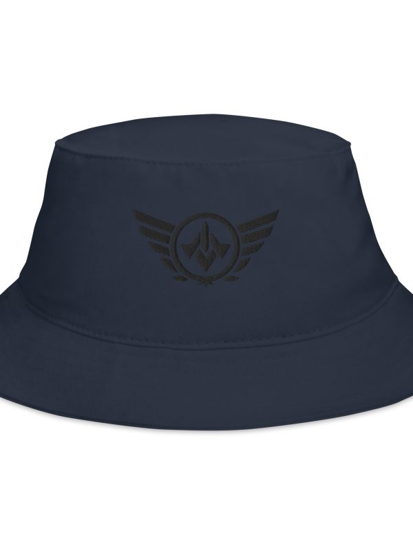 Black Embroidered Logo Bucket Hat | Classic
