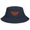Orange Embroidered Logo Bucket Hat | Classic