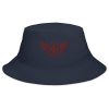 Maroon Embroidered Logo Bucket Hat | Classic
