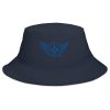 bucket-hat-i-big-accessories-bx003-navy-front-68bb13091e50a.jpg Royal Embroidered Logo Bucket Hat | Classic