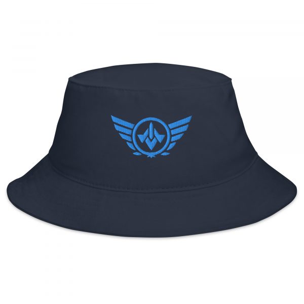 bucket-hat-i-big-accessories-bx003-navy-front-68bb13b4d0595.jpg Aqua Embroidered Logo Bucket Hat | Classic