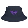 Purple Embroidered Logo Bucket Hat | Classic