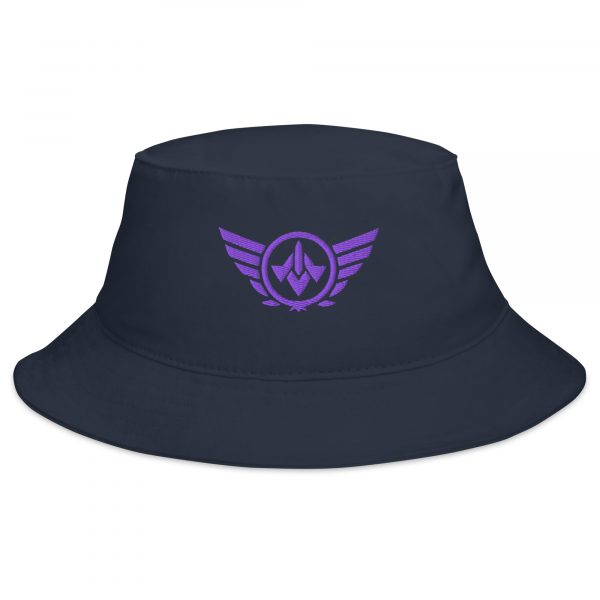 Purple Embroidered Logo Bucket Hat | Classic