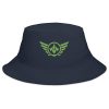 bucket-hat-i-big-accessories-bx003-navy-front-68bb140e0122e.jpg Kiwi Green Embroidered Logo Bucket Hat | Classic