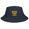 Gold Embroidered Brand Logo Bucket Hat | Classic