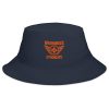 Orange Embroidered Brand Logo Bucket Hat | Classic