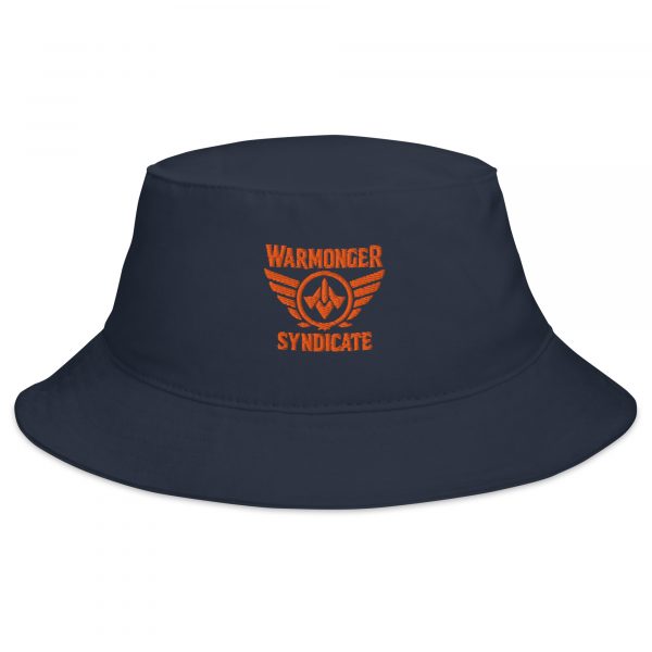 Orange Embroidered Brand Logo Bucket Hat | Classic